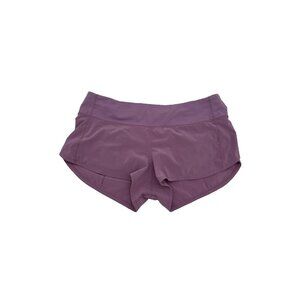 Lululemon Speed Up Short Rose Quartz Lined Size 8 W7AJRR womans purple